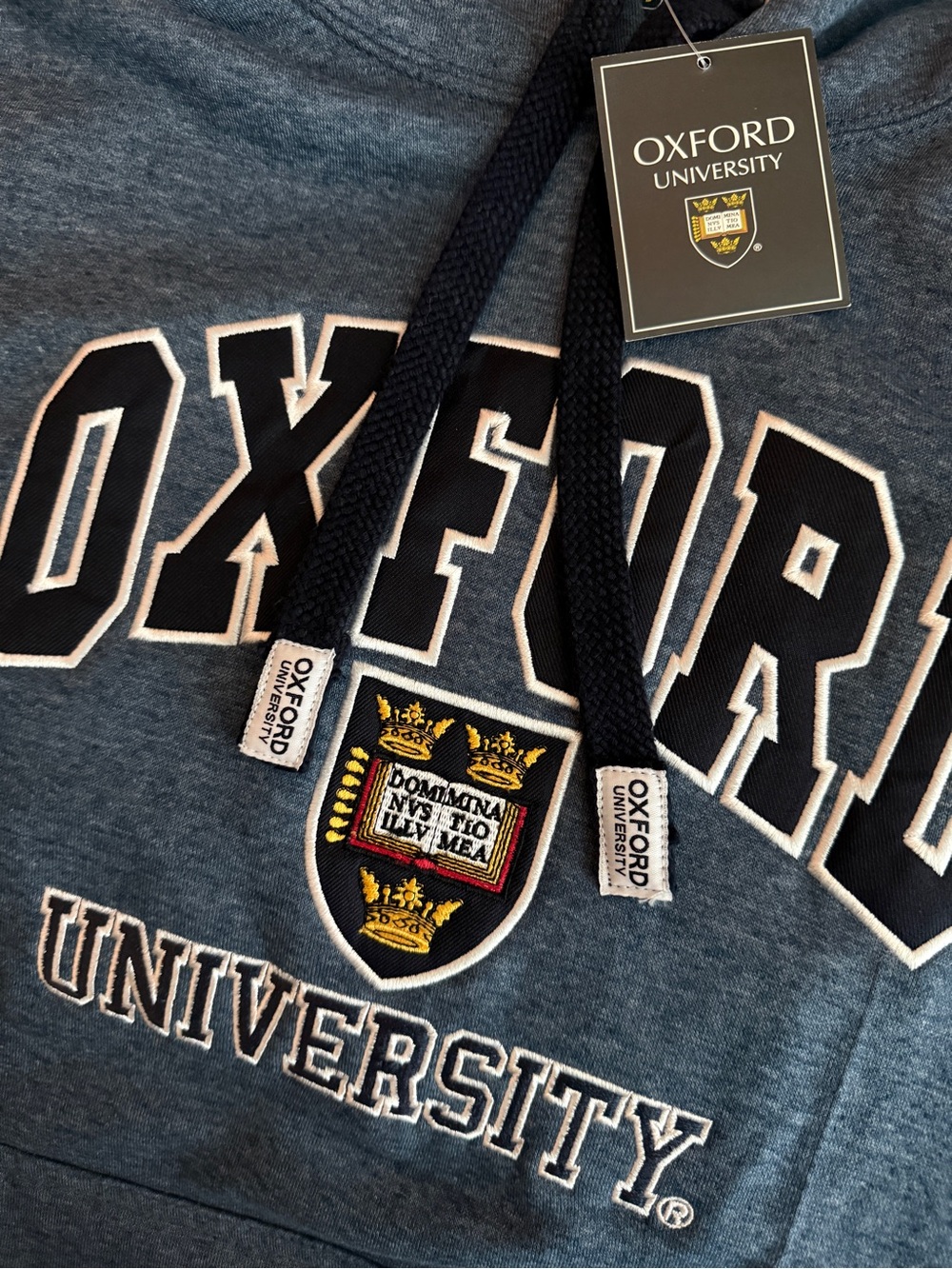 Oxford University Embroidered Sweatshirt Hoodie - Size Small NWT